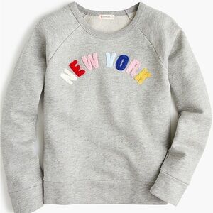 Crew Cuts Gray Sweatshirt with Colorful NEW YORK Logo